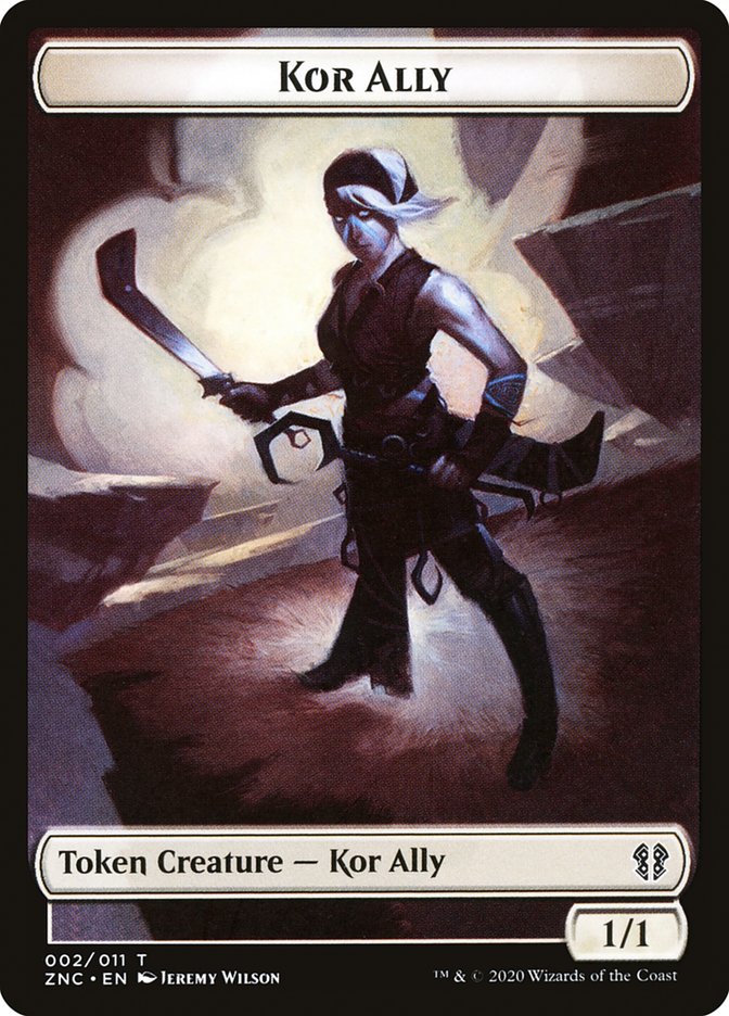 Bird // Kor Ally Double-Sided Token [Zendikar Rising Commander Tokens] | Gate City Games LLC