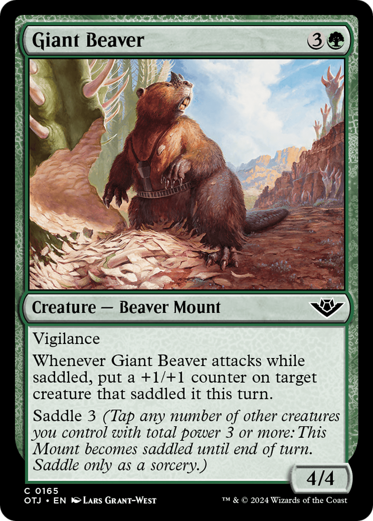 Giant Beaver [Outlaws of Thunder Junction] | Gate City Games LLC