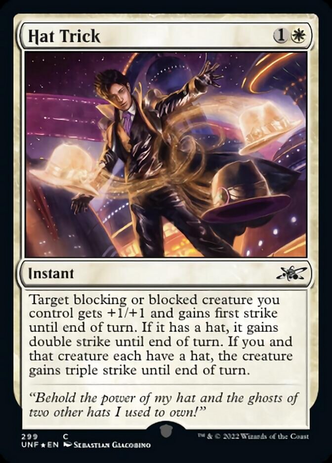 Hat Trick (Galaxy Foil) [Unfinity] | Gate City Games LLC