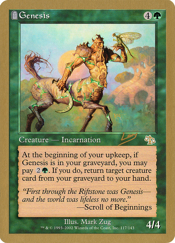Genesis (Raphael Levy) [World Championship Decks 2002] | Gate City Games LLC
