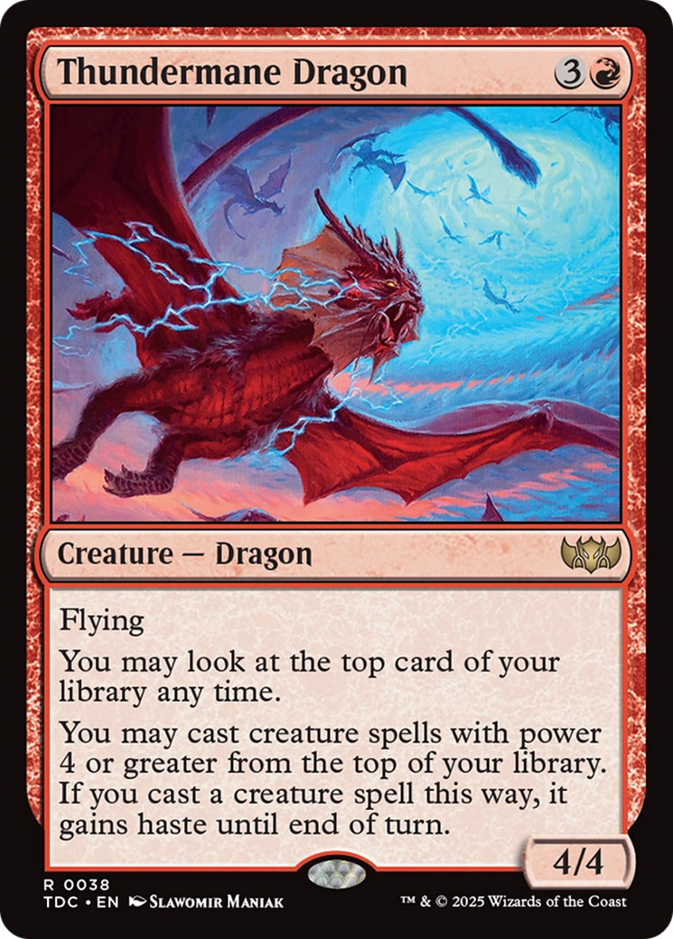 Thundermane Dragon [Tarkir: Dragonstorm Commander] | Gate City Games LLC