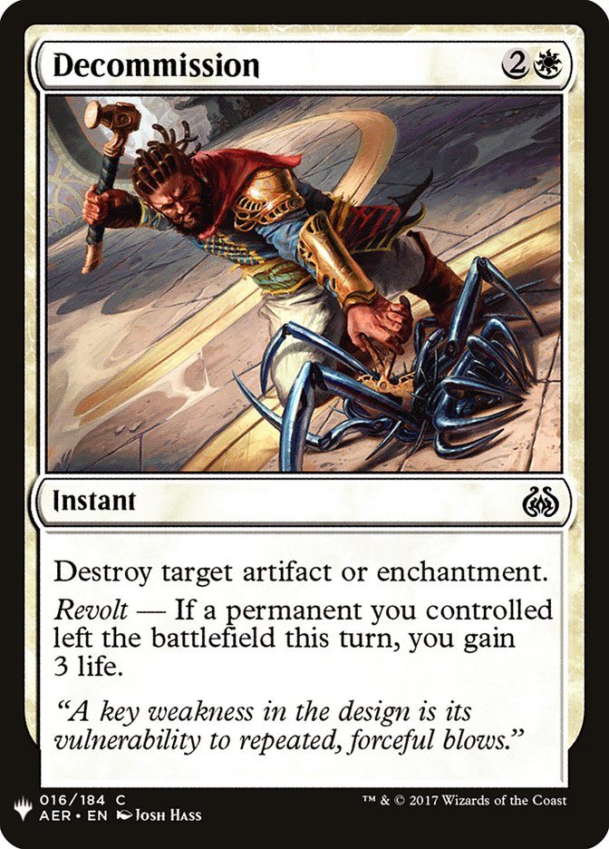 Decommission [Mystery Booster] | Gate City Games LLC