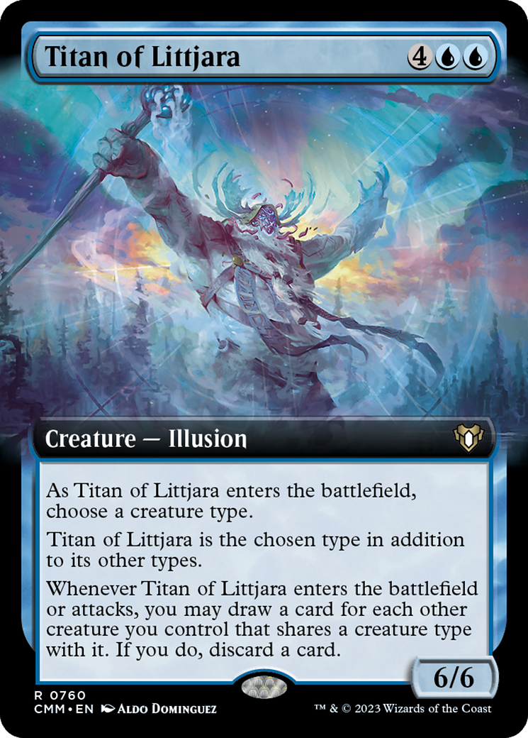 Titan of Littjara (Extended Art) [Commander Masters] | Gate City Games LLC