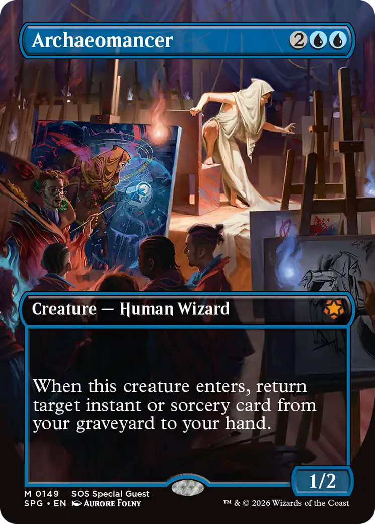 Archaeomancer (Borderless) [Secrets of Strixhaven Special Guests] | Gate City Games LLC