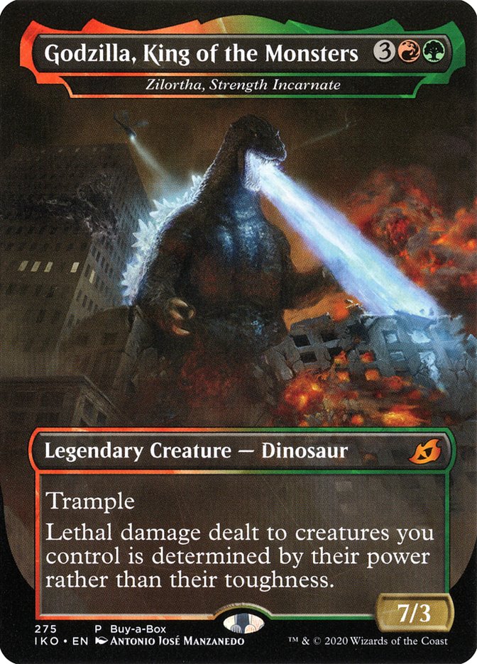 Zilortha, Strength Incarnate - Godzilla, King of the Monsters (Buy-A-Box) [Ikoria: Lair of Behemoths Promos] | Gate City Games LLC