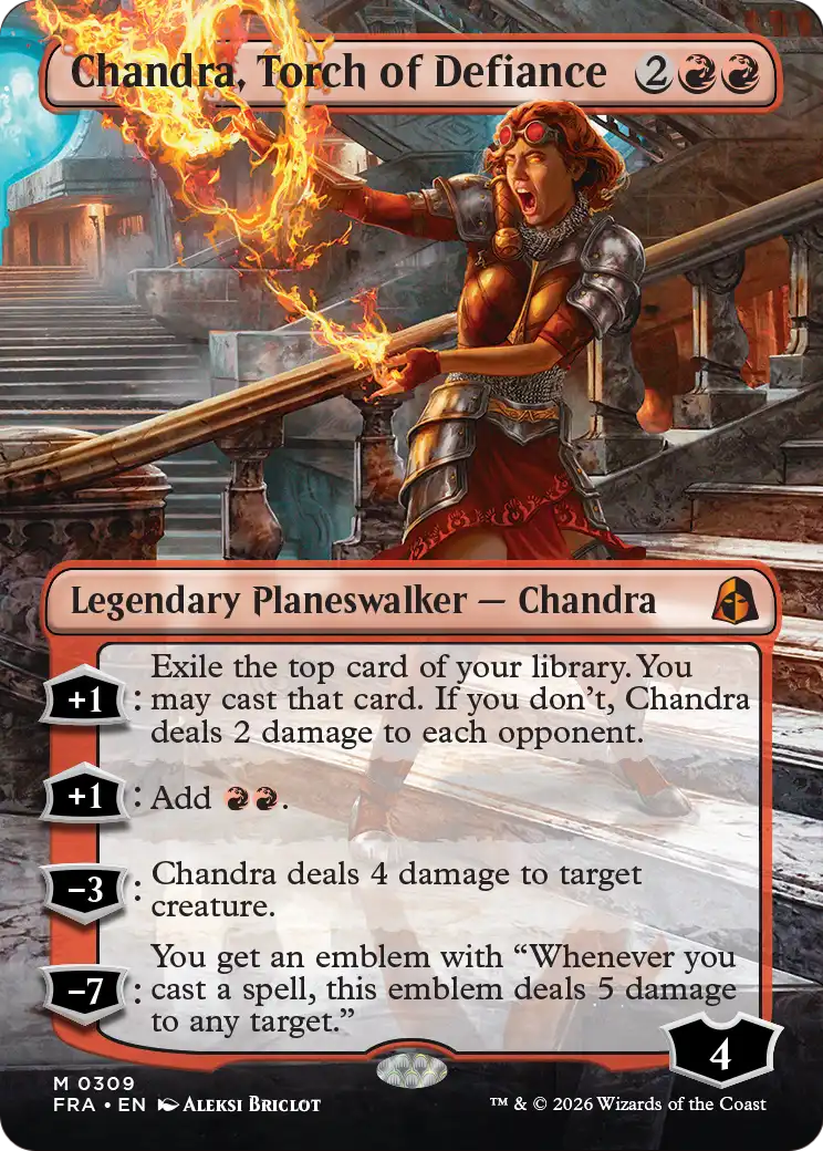 Chandra, Torch of Defiance (Borderless) [Reality Fracture] | Gate City Games LLC