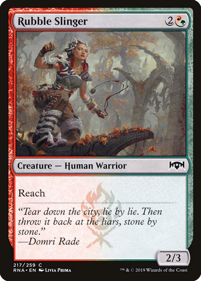 Rubble Slinger [Ravnica Allegiance] | Gate City Games LLC