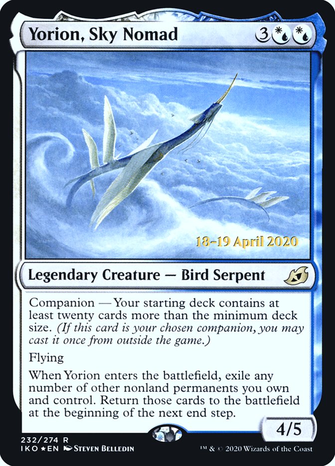 Yorion, Sky Nomad [Ikoria: Lair of Behemoths Prerelease Promos] | Gate City Games LLC