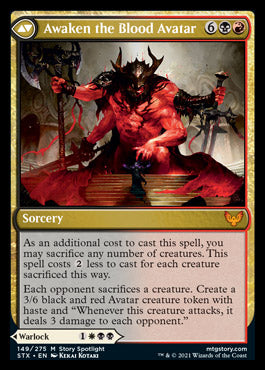 Extus, Oriq Overlord // Awaken the Blood Avatar [Strixhaven: School of Mages] | Gate City Games LLC