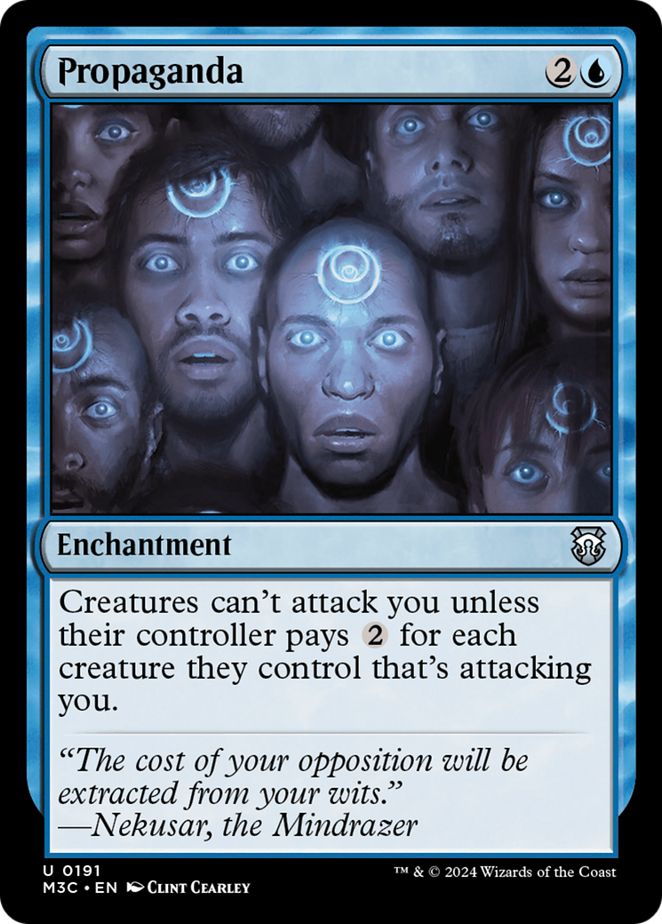 Propaganda (Ripple Foil) [Modern Horizons 3 Commander] | Gate City Games LLC