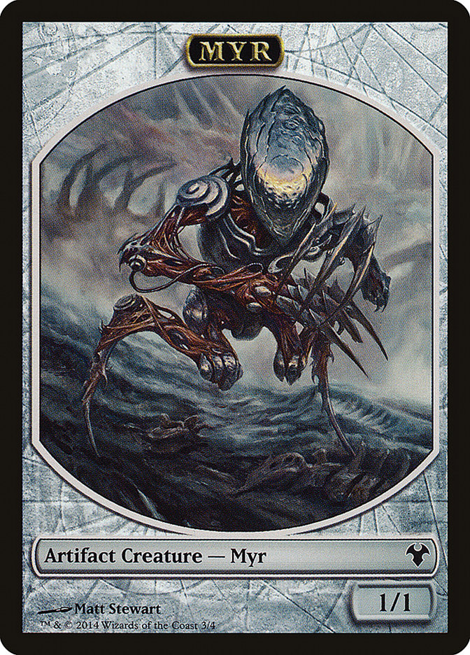 Myr // Spirit Double-Sided Token [Modern Event Deck 2014 Tokens] | Gate City Games LLC