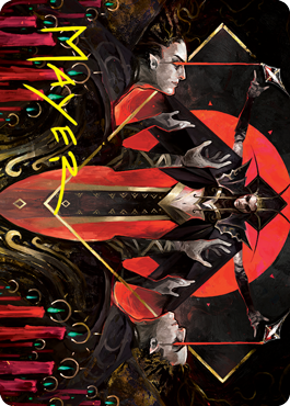 Gift of Fangs Art Card (Gold-Stamped Signature) [Innistrad: Crimson Vow Art Series] | Gate City Games LLC