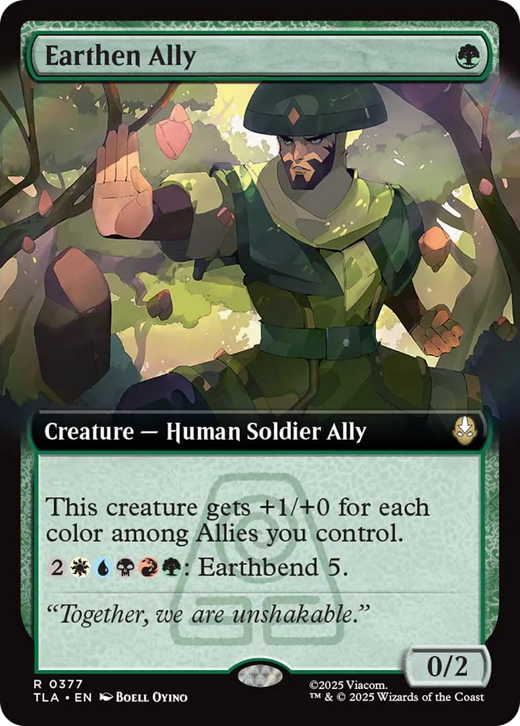 Earthen Ally (Extended Art) [Avatar: The Last Airbender] | Gate City Games LLC