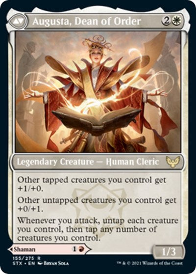 Plargg, Dean of Chaos // Augusta, Dean of Order [Strixhaven: School of Mages Prerelease Promos] | Gate City Games LLC