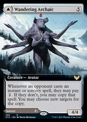 Wandering Archaic // Explore the Vastlands (Extended Art) [Strixhaven: School of Mages] | Gate City Games LLC