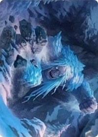 Icehide Troll Art Card [Kaldheim Art Series] | Gate City Games LLC