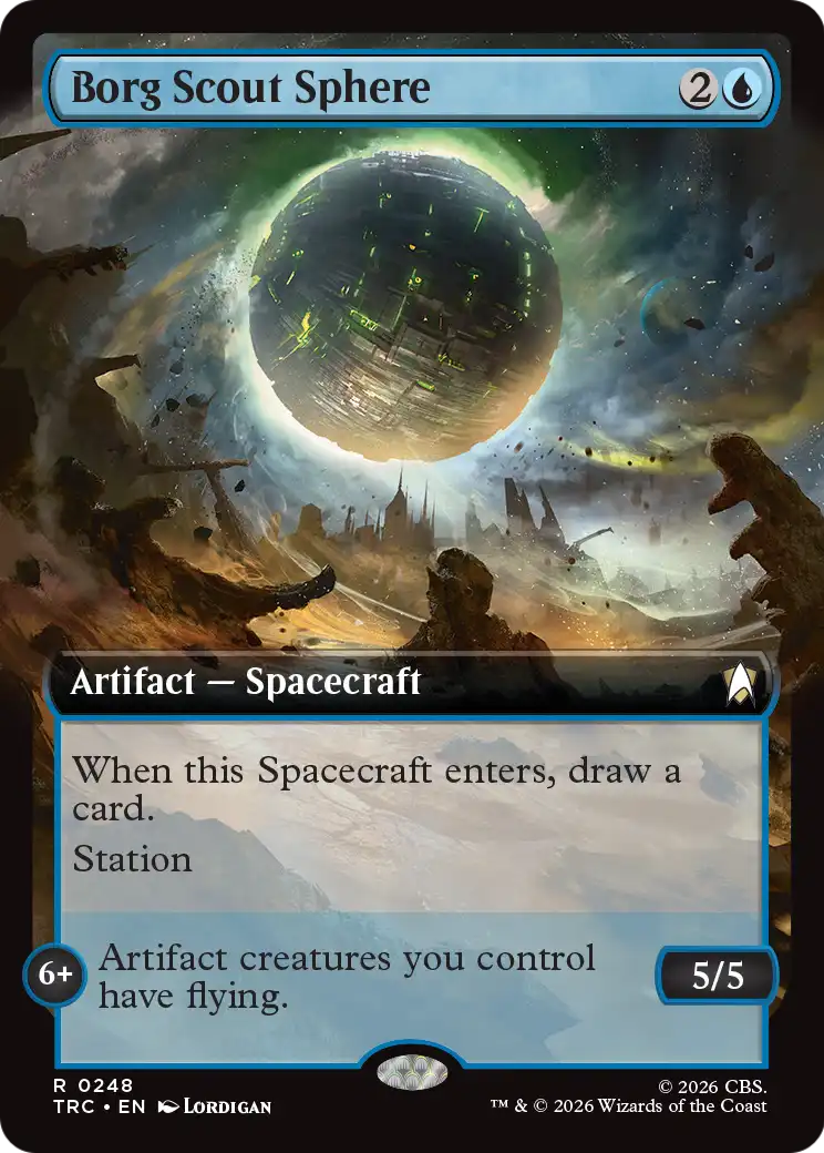 Borg Scout Sphere (Extended Art) [Star Trek Commander] | Gate City Games LLC