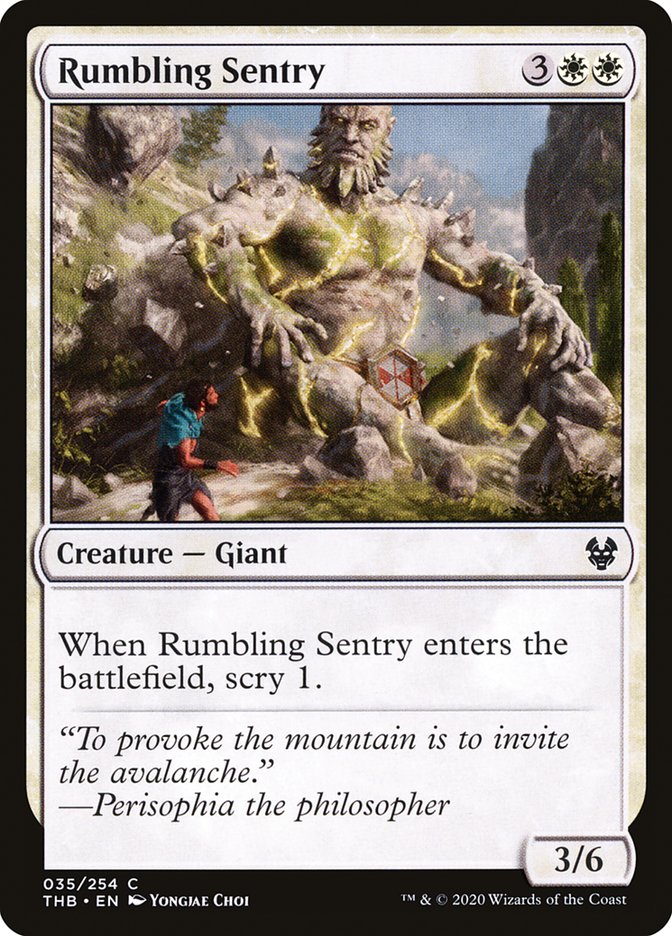 Rumbling Sentry [Theros Beyond Death] | Gate City Games LLC