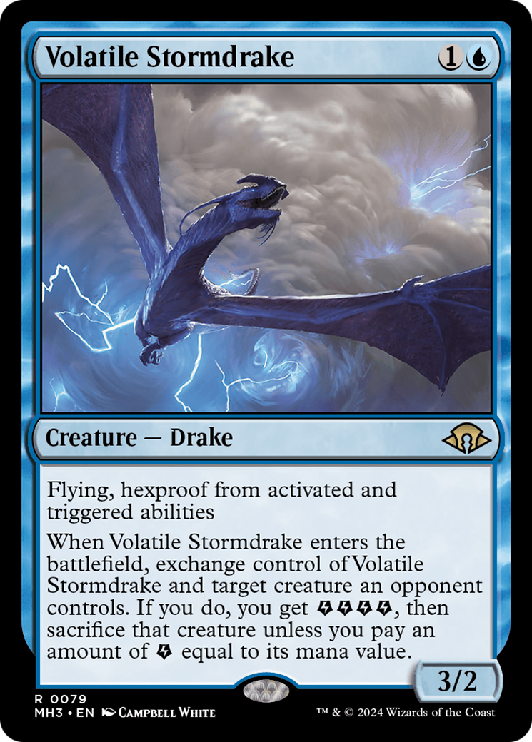 Volatile Stormdrake [Modern Horizons 3] | Gate City Games LLC