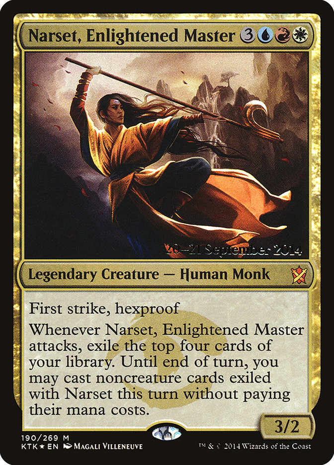 Narset, Enlightened Master [Khans of Tarkir Prerelease Promos] | Gate City Games LLC