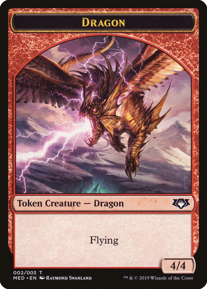 Dragon Token [Mythic Edition Tokens] | Gate City Games LLC
