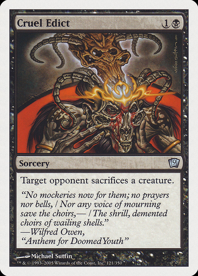 Cruel Edict [Ninth Edition] | Gate City Games LLC