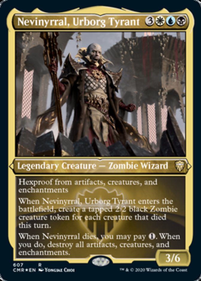 Nevinyrral, Urborg Tyrant (Etched) [Commander Legends] | Gate City Games LLC