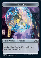 Smoke Blessing // Treasure Double-Sided Token [Kamigawa: Neon Dynasty Commander Tokens] | Gate City Games LLC
