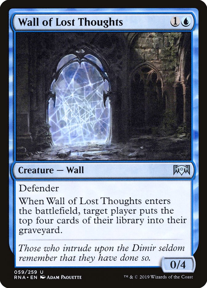 Wall of Lost Thoughts [Ravnica Allegiance] | Gate City Games LLC