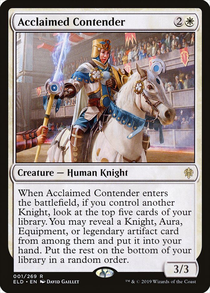 Acclaimed Contender [Throne of Eldraine] | Gate City Games LLC