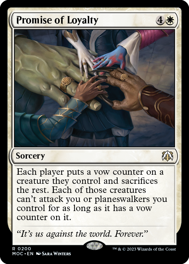 Promise of Loyalty [March of the Machine Commander] | Gate City Games LLC