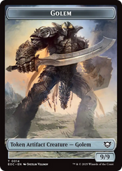 Elemental (0007) // Golem (0014) Double-Sided Token [Edge of Eternities Commander Tokens] | Gate City Games LLC