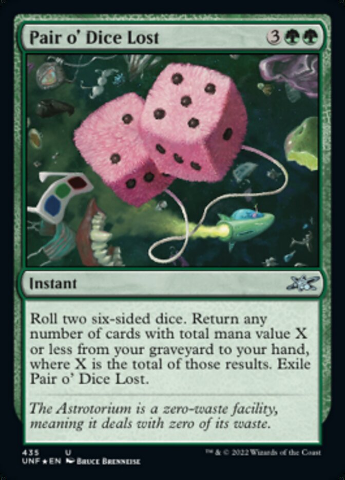 Pair o' Dice Lost (Galaxy Foil) [Unfinity] | Gate City Games LLC