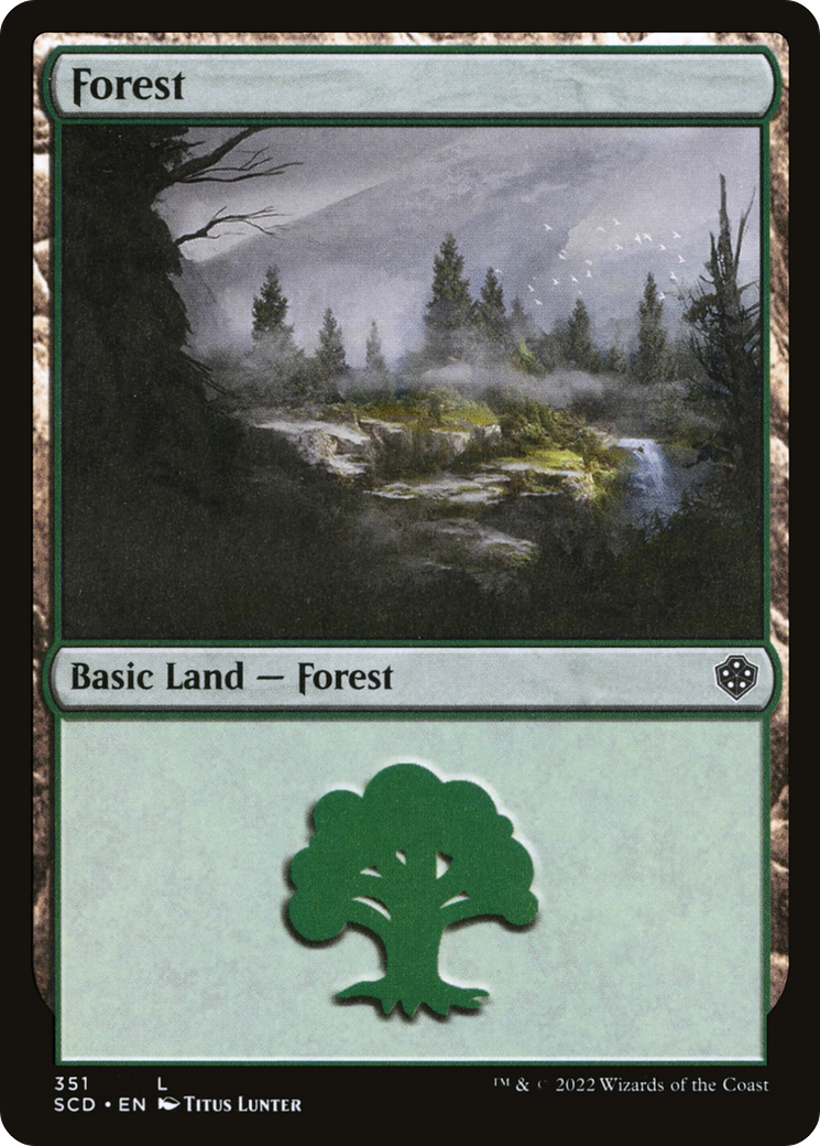 Forest (351) [Starter Commander Decks] | Gate City Games LLC