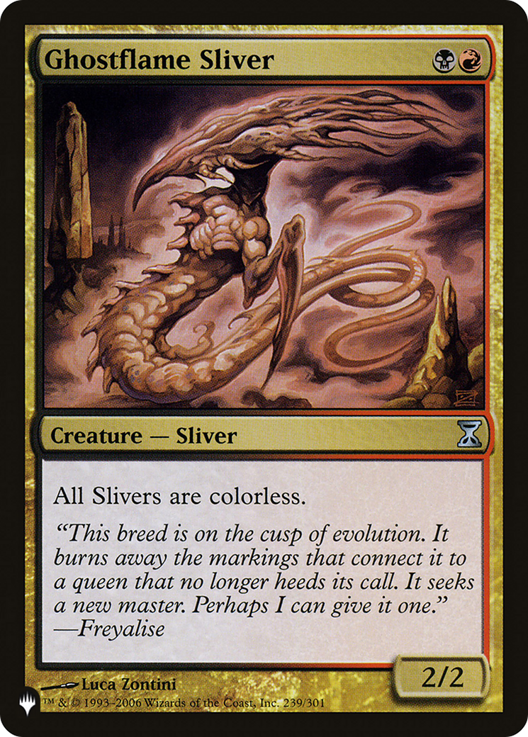 Ghostflame Sliver [The List] | Gate City Games LLC