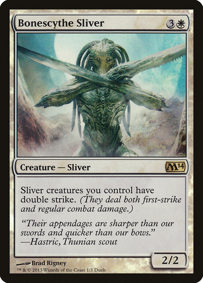 Bonescythe Sliver (Duels of the Planeswalkers Promos) [Duels of the Planeswalkers Promos 2013] | Gate City Games LLC