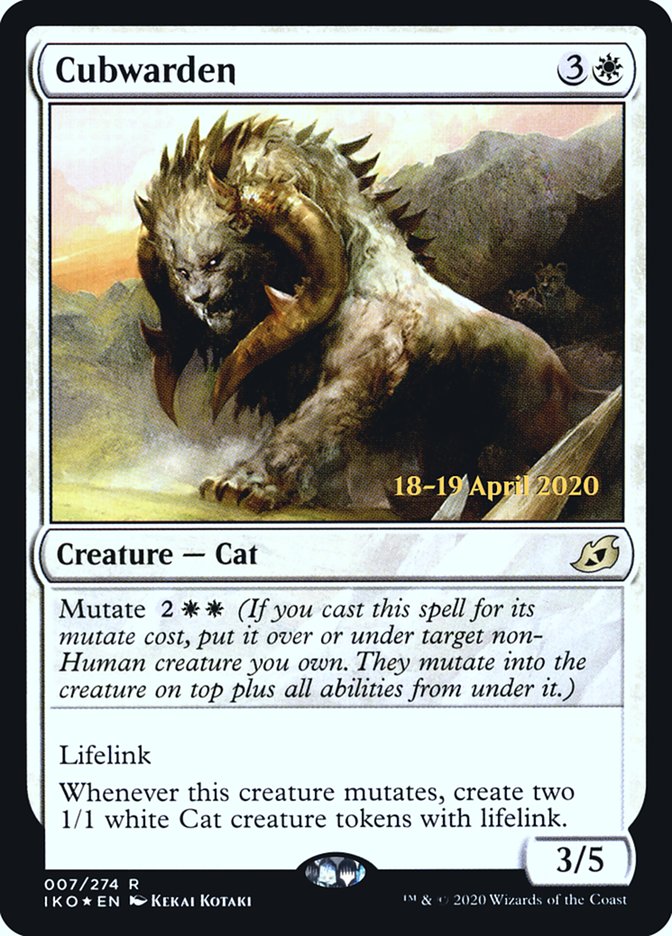 Cubwarden [Ikoria: Lair of Behemoths Prerelease Promos] | Gate City Games LLC