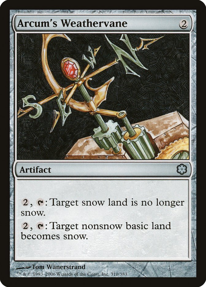Arcum's Weathervane [Coldsnap Theme Decks] | Gate City Games LLC
