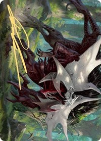 Vorinclex, Monstrous Raider 1 Art Card (Gold-Stamped Signature) [Kaldheim Art Series] | Gate City Games LLC