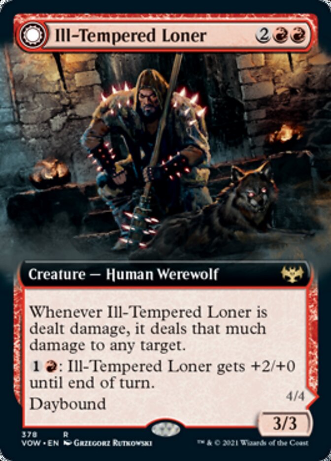 Ill-Tempered Loner // Howlpack Avenger (Extended Art) [Innistrad: Crimson Vow] | Gate City Games LLC