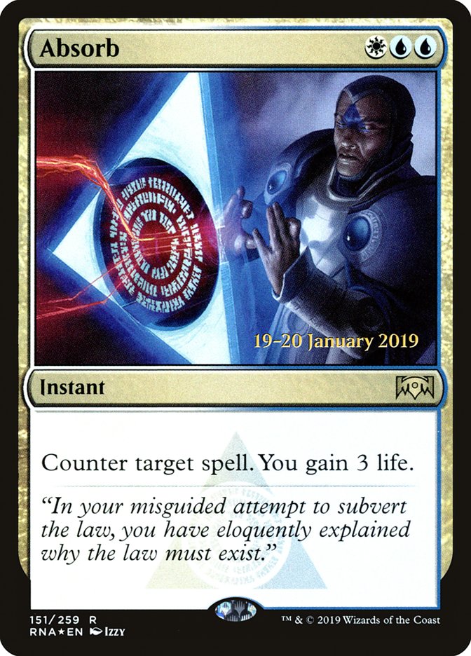 Absorb [Ravnica Allegiance Prerelease Promos] | Gate City Games LLC