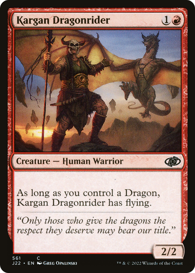 Kargan Dragonrider [Jumpstart 2022] | Gate City Games LLC