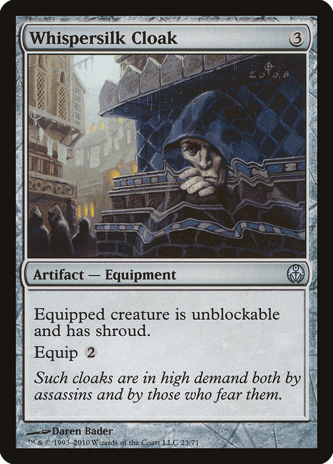 Whispersilk Cloak [Duel Decks: Phyrexia vs. the Coalition] | Gate City Games LLC