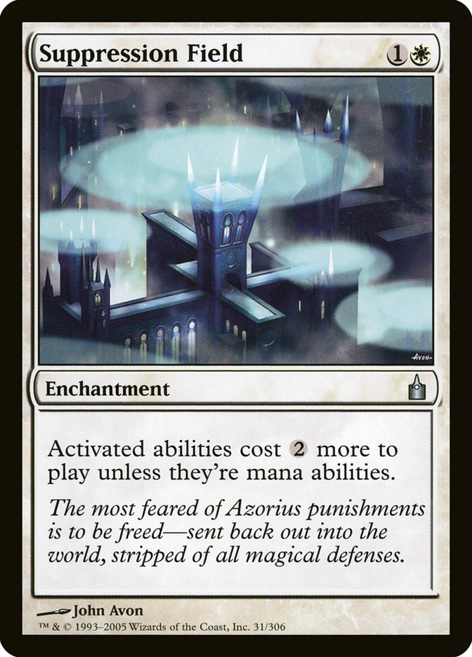 Suppression Field [Ravnica: City of Guilds] | Gate City Games LLC