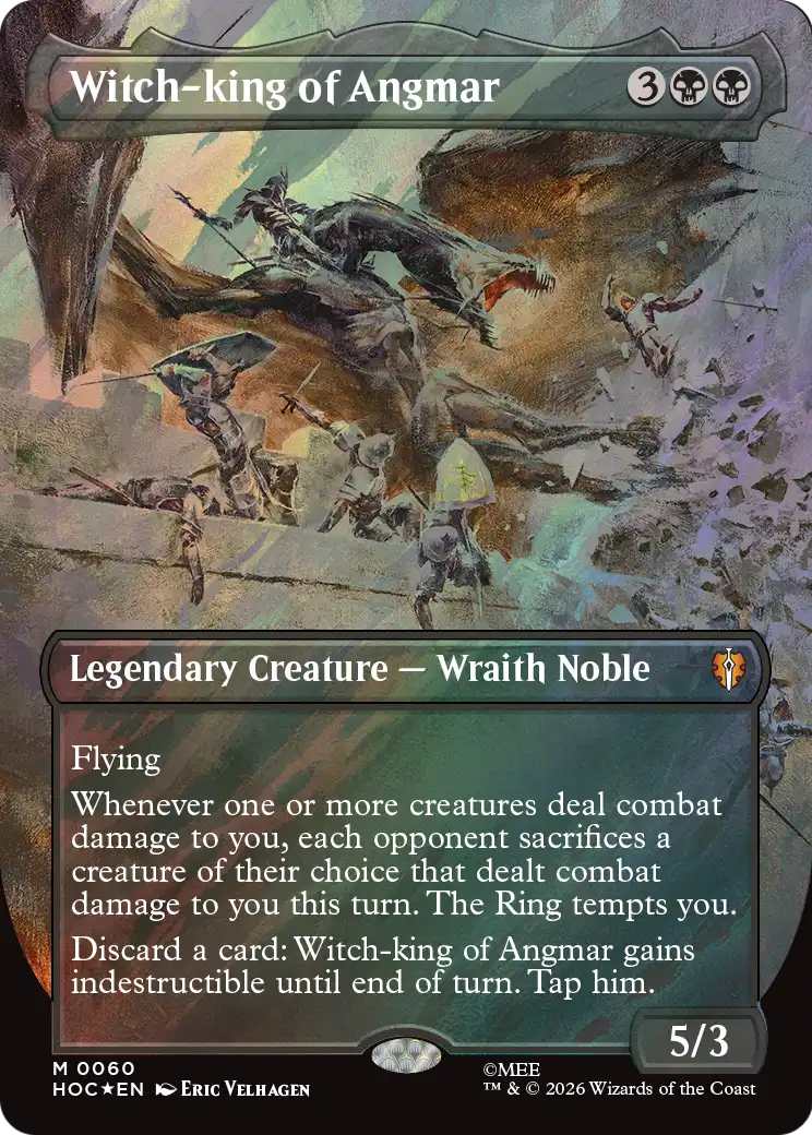 Witch-king of Angmar (Borderless) (Surge Foil) [The Hobbit: Eternal-Legal] | Gate City Games LLC
