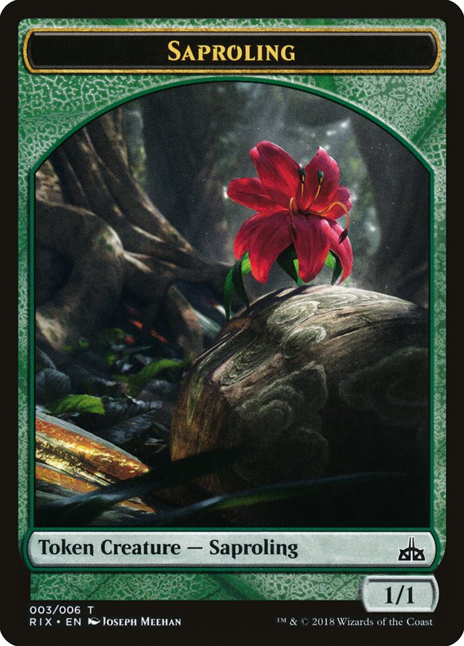 Saproling Token [Rivals of Ixalan Tokens] | Gate City Games LLC