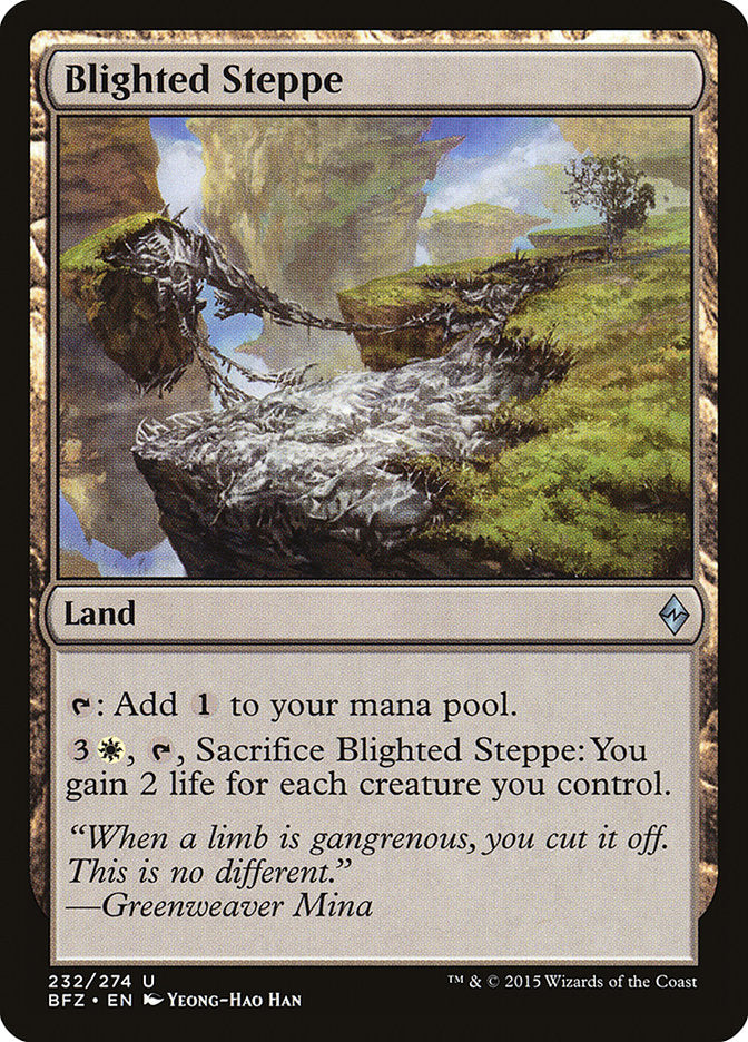 Blighted Steppe [Battle for Zendikar] | Gate City Games LLC