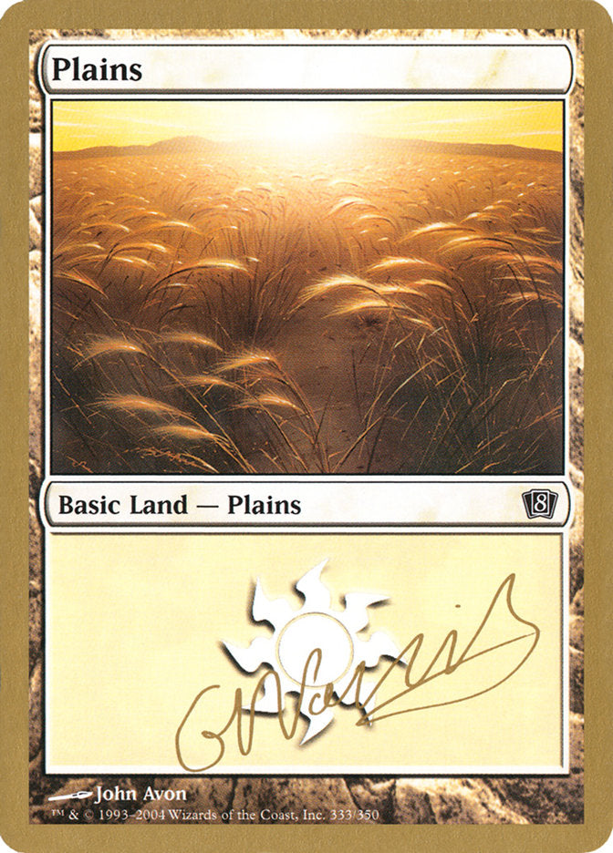 Plains (gn333) (Gabriel Nassif) [World Championship Decks 2004] | Gate City Games LLC