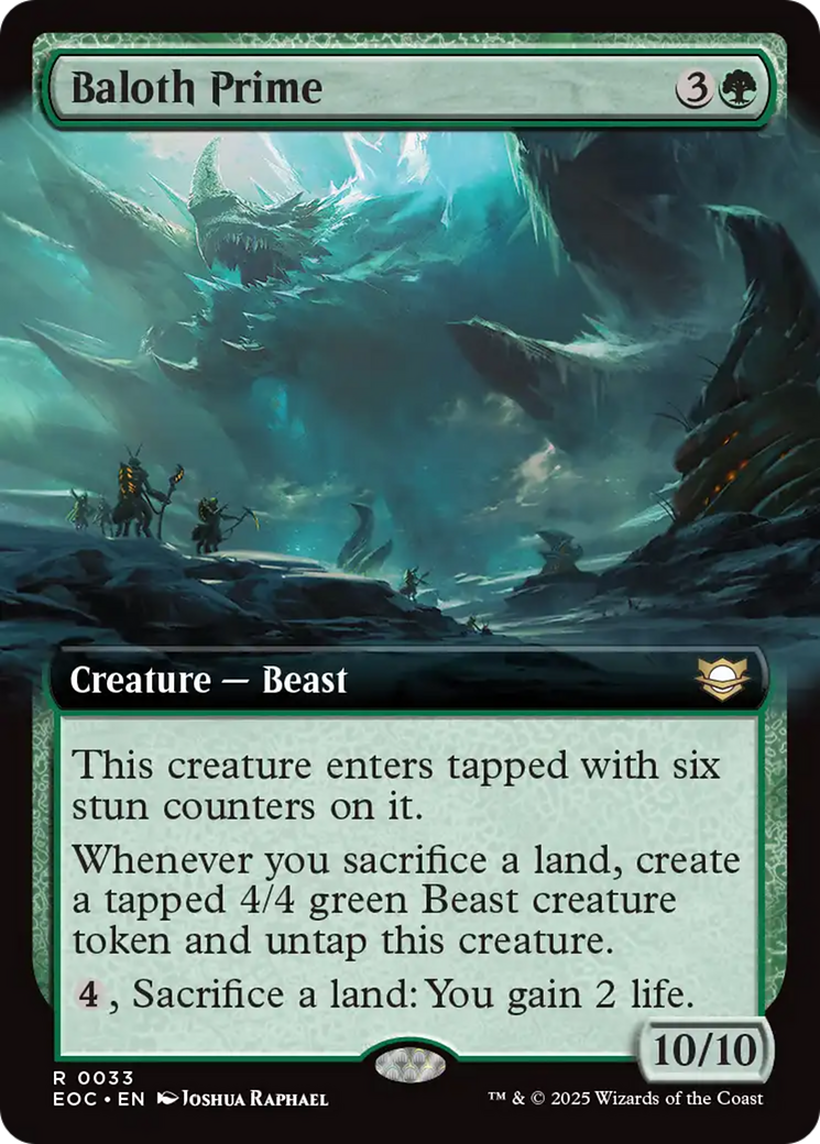 Baloth Prime (Extended Art) [Edge of Eternities Commander] | Gate City Games LLC
