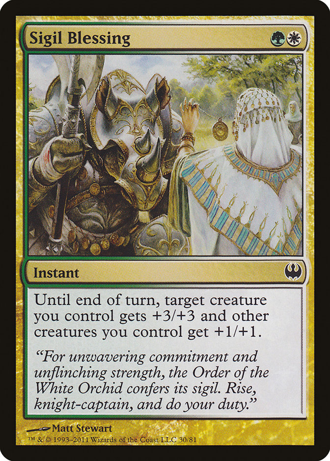 Sigil Blessing [Duel Decks: Knights vs. Dragons] | Gate City Games LLC